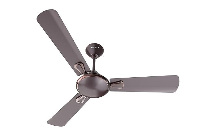 Havells 1400mm Festiva ES Ceiling Fan|Premium Finish|Energy Saving| Designer Fan for Home Decor|Elegant Look| 230 m³/min Air Delivery| Hi-Speed Low Noise| 100% Copper Motor (Pack of 1, Espresso Brown)
